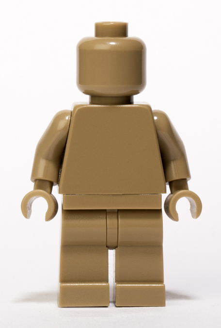 Dark Tan Lego Monochrome minifigure